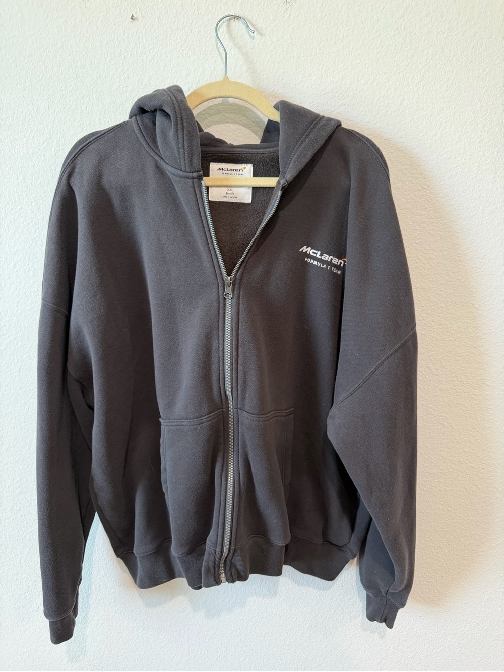Hollister Charcoal Gray Full-Zip Hoodie